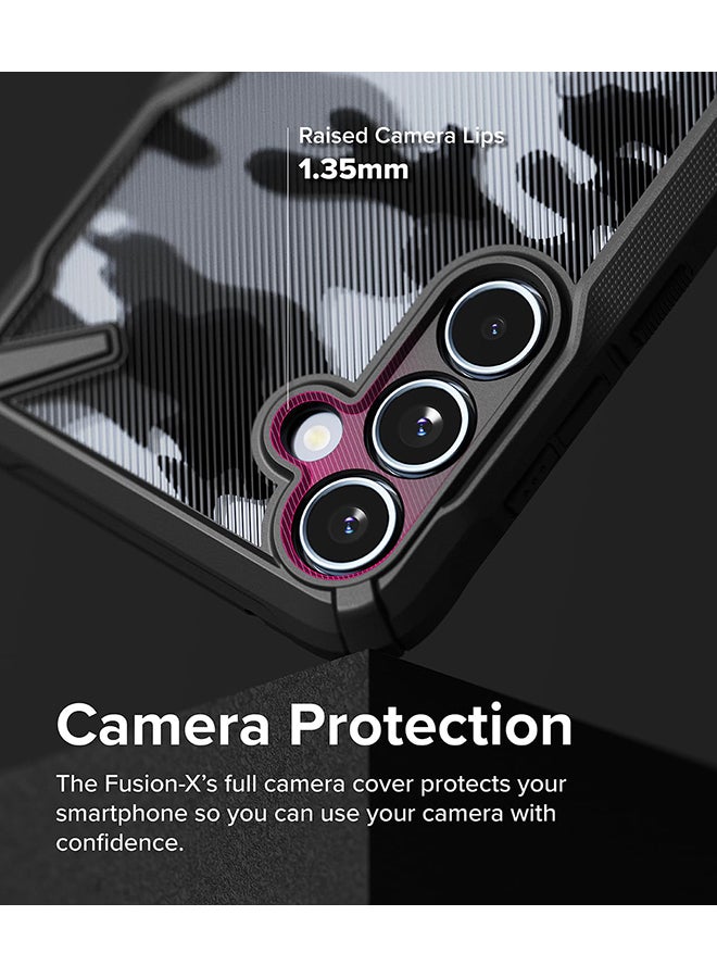 Ringke Fusion-X Case For Samsung Galaxy A55 5G, Military-Grade Protection, Anti-Scratch Advanced Rugged Heavy Duty Bumper Phone Case Camo Black  - Image 3