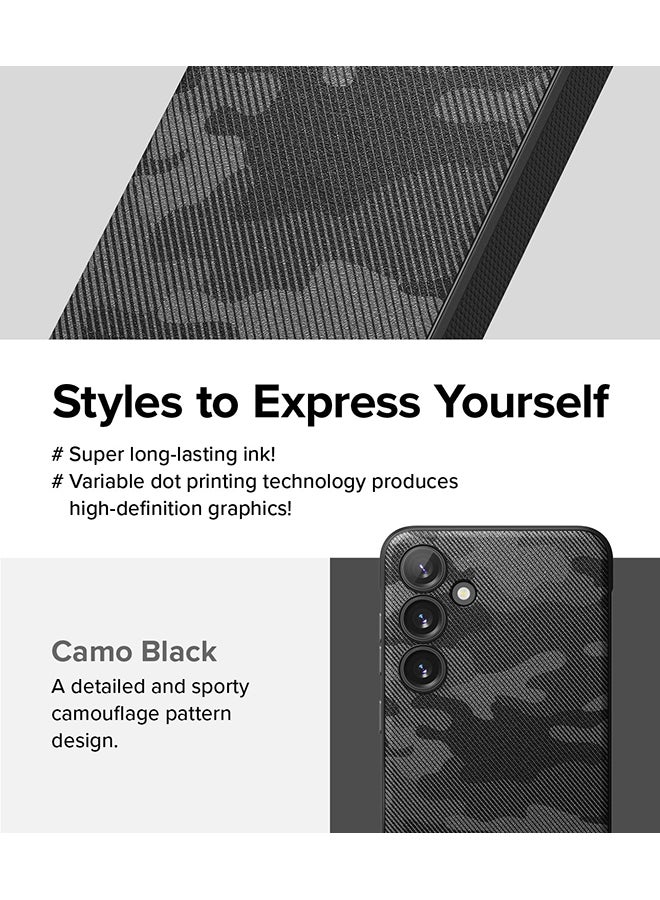 Ringke Onyx Magnetic For Samsung S24 Plus 5G 2024 Case Enhanced Grip Tough Flexible TPU Bumper Drop Protection Phone Cover Camo Black  - Image 3