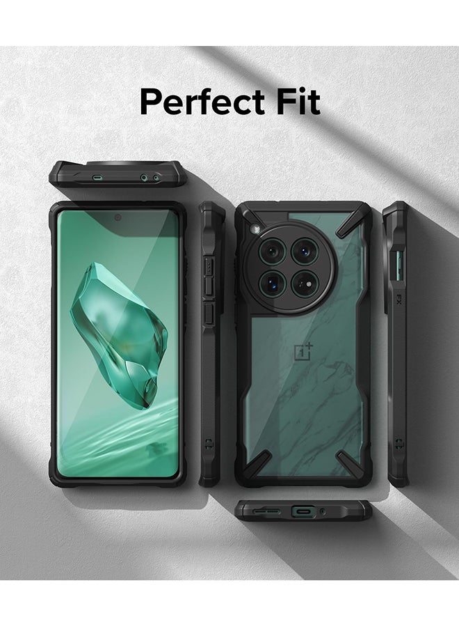 رينجك - حافظة Fusion-X لهاتف OnePlus 12 2024، حماية من الدرجة العسكرية ومضادة للخدش ومتينة وشديدة التحمل من البولي كربونات + غطاء من مادة TPU - Image 1