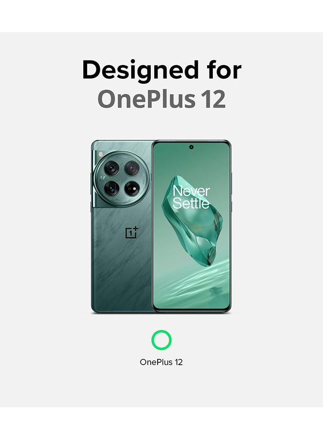 رينجك - حافظة Fusion-X لهاتف OnePlus 12 2024، حماية من الدرجة العسكرية ومضادة للخدش ومتينة وشديدة التحمل من البولي كربونات + غطاء من مادة TPU - Image 1