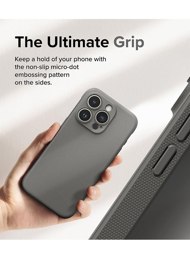 Ringke Onyx Case For iPhone 15 Pro Max Enhanced Grip Tough Flexible TPU Shockproof Rugged TPU Bumper Drop Protection Phone Cover Gray  - Image 4