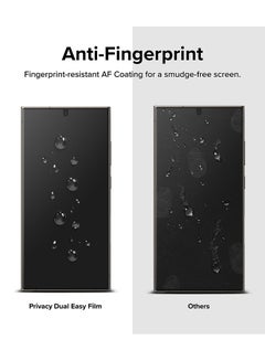Ringke Privacy Dual Easy Film For Samsung Galaxy S24 Ultra 2024 Screen Protector, Anti-Spy Full Cover Protection Film With Installation Tool Clear  - Image 5