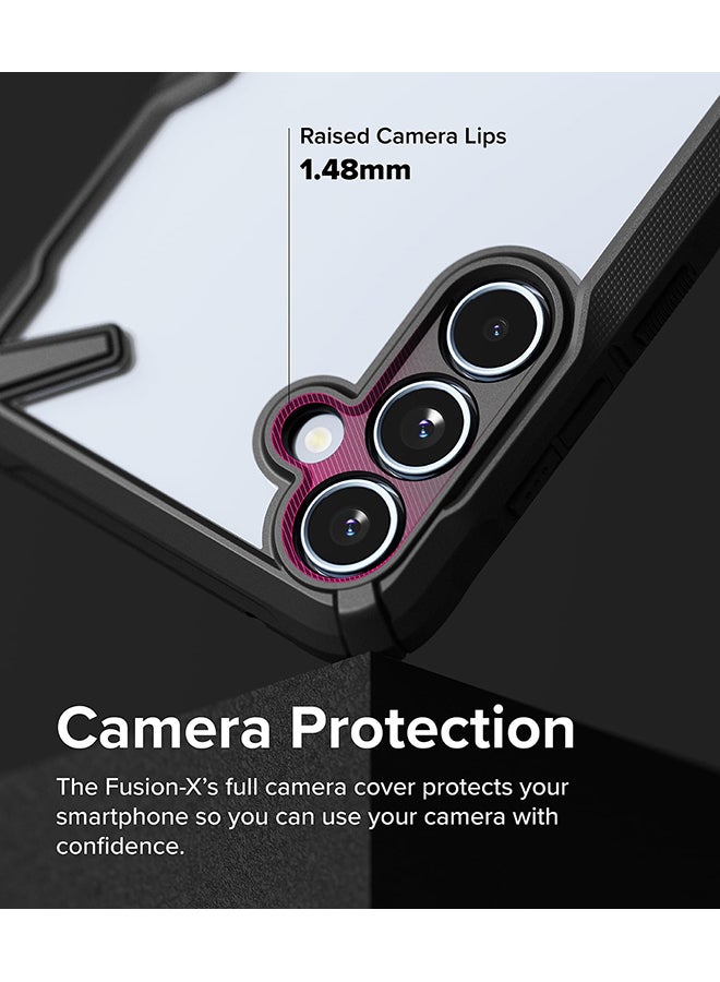 Ringke Fusion-X Case For Samsung Galaxy A35 5G, Military-Grade Protection Anti-Scratch Advanced Rugged Heavy Duty Bumper Phone Case Black - Image 3