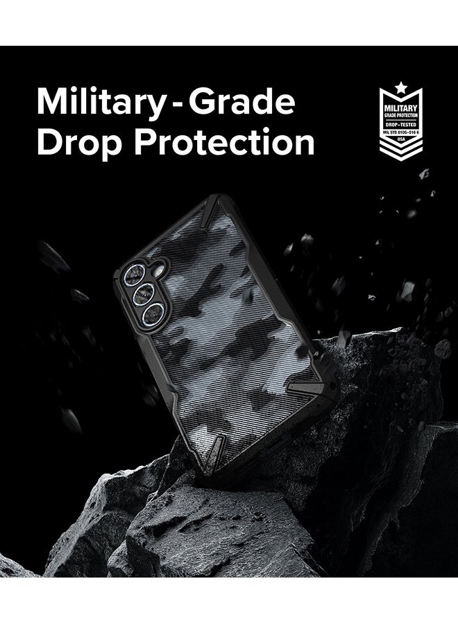 Ringke Fusion-X Case For Samsung Galaxy A35 5G, Military-Grade Protection Anti-Scratch Advanced Rugged Heavy Duty Bumper Phone Case Camo Black - Image 5