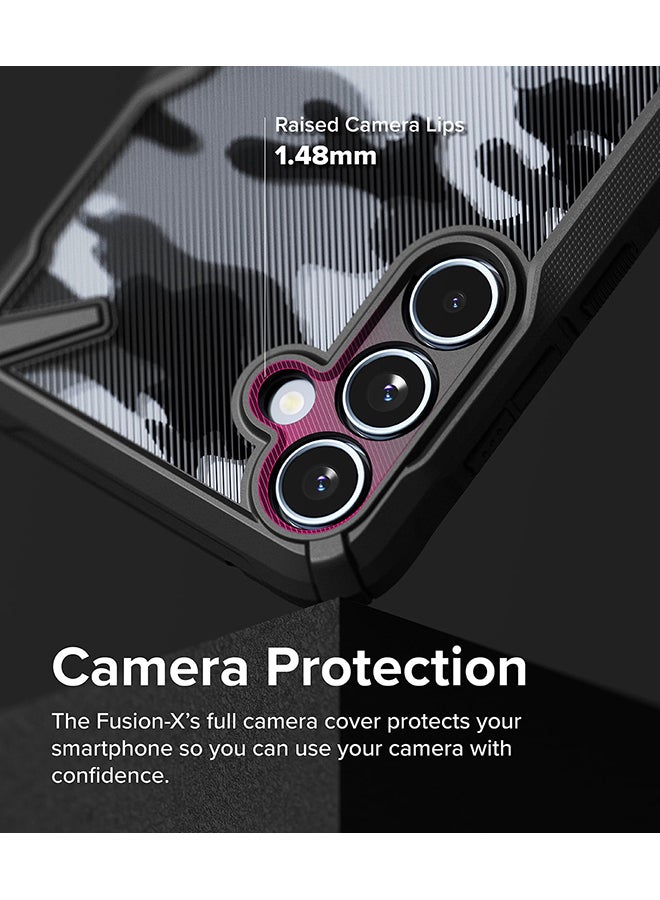 Ringke Fusion-X Case For Samsung Galaxy A35 5G, Military-Grade Protection Anti-Scratch Advanced Rugged Heavy Duty Bumper Phone Case Camo Black - Image 3