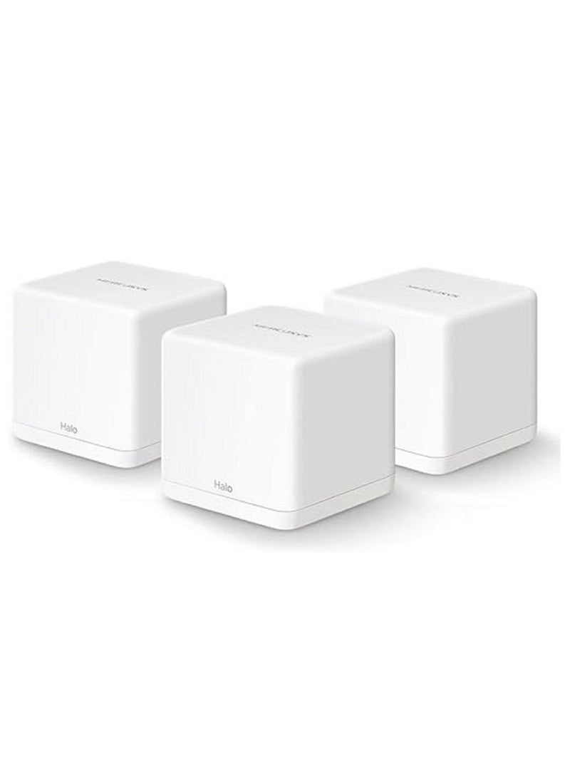 MERCUSYS AC1300 Whole Home Mesh Wi-Fi System SPEED: 400 Mbps at 2.4 GHz + 867 Mbps at 5 GHz White
