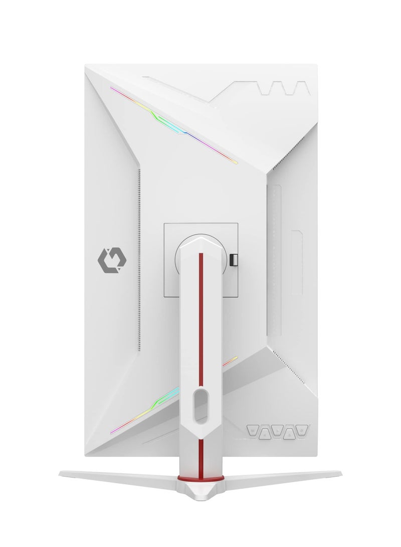 جايم أون - GOA27FHD360IPS Artic Pro Series 27 بوصة، شاشة IPS سريعة للألعاب مع إضاءة خلفية RGB - FHD 360 هرتز، 0.5 مللي ثانية، HDMI 2.1، حامل MPRT VESA، متوافق مع Adaptive-Sync G-Sync (يدعم PS5) أبيض - Image 1