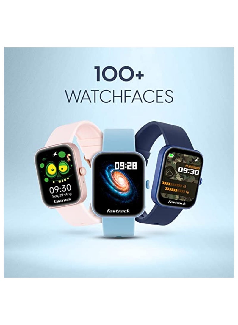 fastrack - Titan Fastrack Reflex Hello Light Blue Smart Watch HD Display BT Calling Blue - Image 1