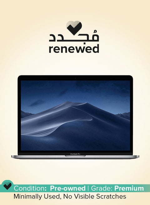 Renewed - Macbook Pro A1989 (2018) Laptop With 13.3-Inch Display,Intel Core i7 Processor/8th Gen/16GB RAM/256GB SSD/1.5GB Intel Iris Plus Graphics English Space Grey