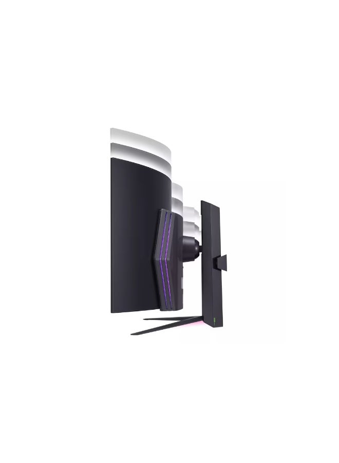 إل جي 45" UltraGear QHD Curved Gaming Monitor - 240Hz (3440 x 1440) 0.03ms GTG, Anti-Glare, Aspect Ratio 21:9, Brightness 250 cd/m2, USB, HDMI, Stand Included - 45GS96QB-B Black  - Image 5