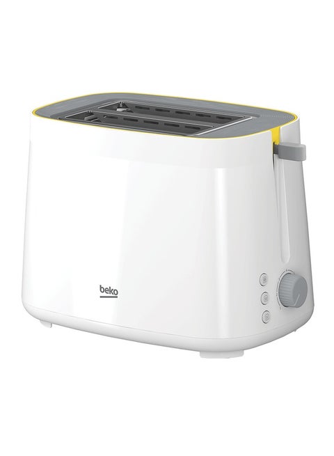 2 Slice Toaster, High lift function, Retractable crumb tray, 7 browning levels, Defrost Function 800 W TAM4220W White Creamy Color