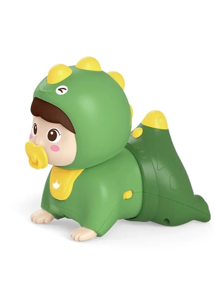 Huanger - Baby Crawling Doll Toy With Music - Green - Image 2