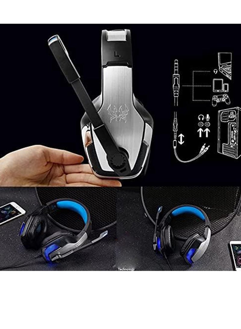 KOTION EACH - G5300 Gaming Headset with Microphone & LED Light for Computer (3.5mm) - Image 1