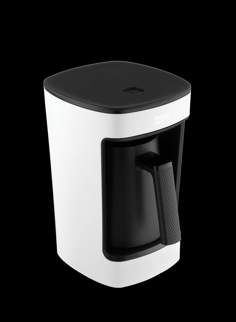 Beko Turkish Coffee Machine, 5 Cup Capacity, Anti Spill Technology, Audio Warning, One Touch Control, CookSense2, Delicious & Foamy Turkish Coffee 650 ml 580 W TKM2341W ‎White - Image 2