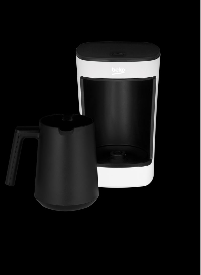Beko Turkish Coffee Machine, 5 Cup Capacity, Anti Spill Technology, Audio Warning, One Touch Control, CookSense2, Delicious & Foamy Turkish Coffee 650 ml 580 W TKM2341W ‎White - Image 5