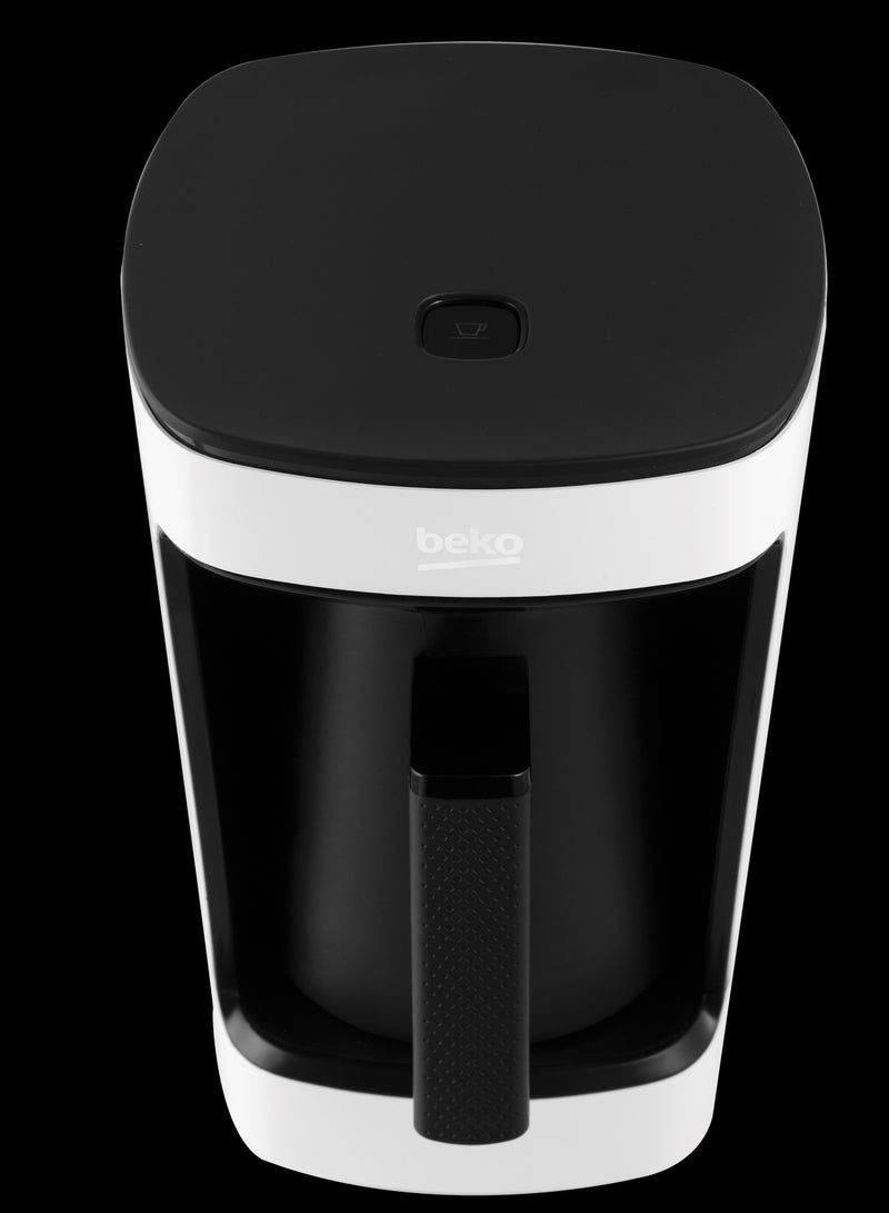 Beko Turkish Coffee Machine, 5 Cup Capacity, Anti Spill Technology, Audio Warning, One Touch Control, CookSense2, Delicious & Foamy Turkish Coffee 650 ml 580 W TKM2341W ‎White - Image 4