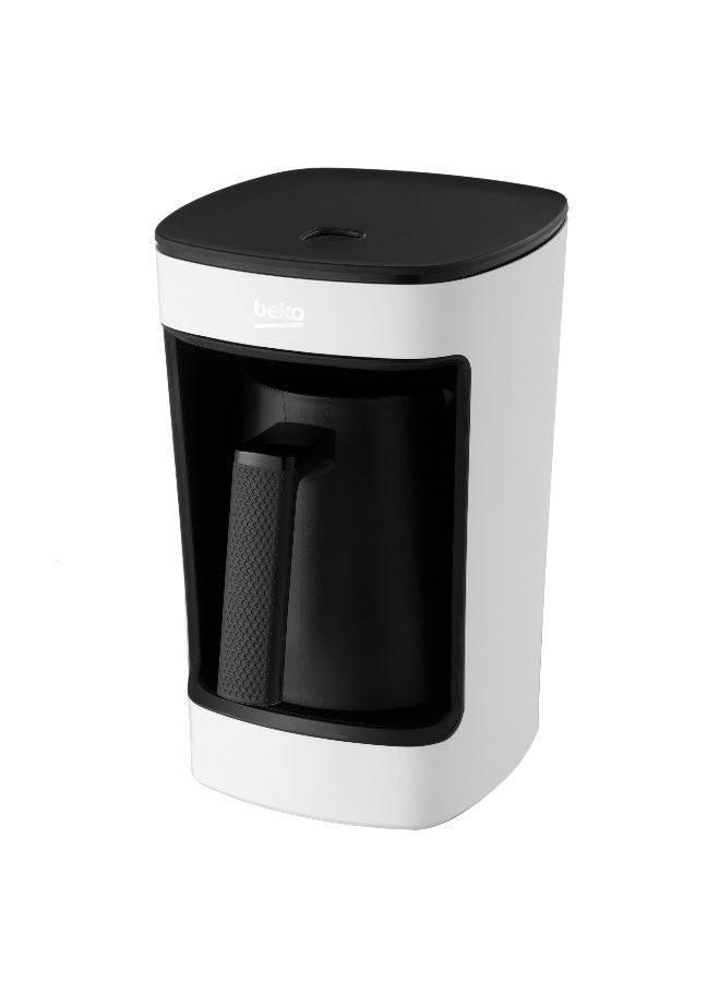 Beko Turkish Coffee Machine, 5 Cup Capacity, Anti Spill Technology, Audio Warning, One Touch Control, CookSense2, Delicious & Foamy Turkish Coffee 650 ml 580 W TKM2341W ‎White - Image 2
