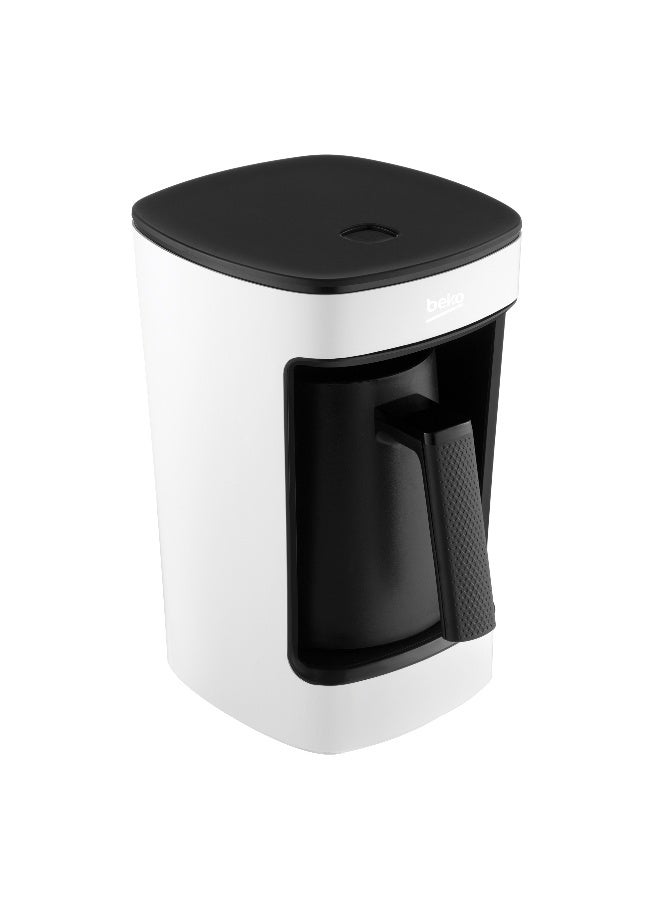 Beko Turkish Coffee Machine, 5 Cup Capacity, Anti Spill Technology, Audio Warning, One Touch Control, CookSense2, Delicious & Foamy Turkish Coffee 650 ml 580 W TKM2341W ‎White - Image 4