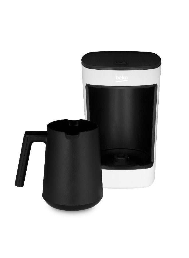 Beko Turkish Coffee Machine, 5 Cup Capacity, Anti Spill Technology, Audio Warning, One Touch Control, CookSense2, Delicious & Foamy Turkish Coffee 650 ml 580 W TKM2341W ‎White - Image 3