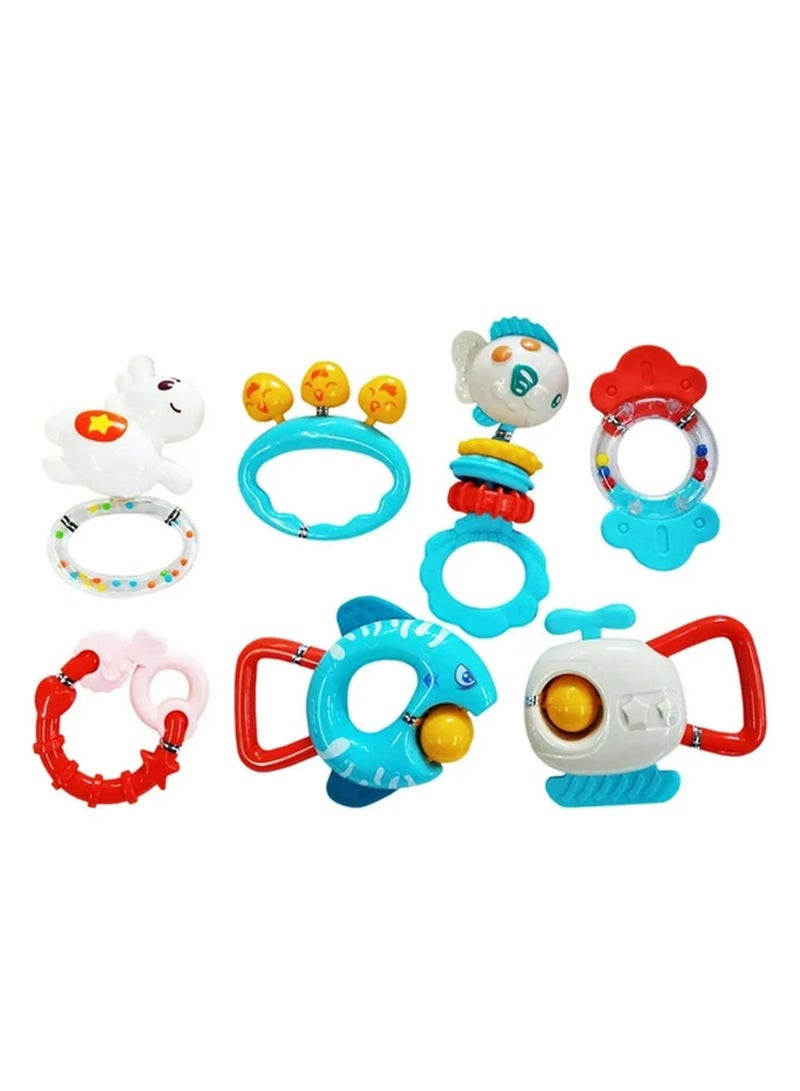 HUANGER 7-Pieces Baby Rattles And Teether Set - Image 1