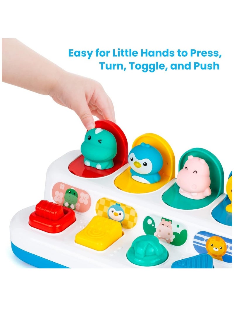 HUANGER Baby Pop-Up Peek A Boo Activity Vehicles Toy - Image 2