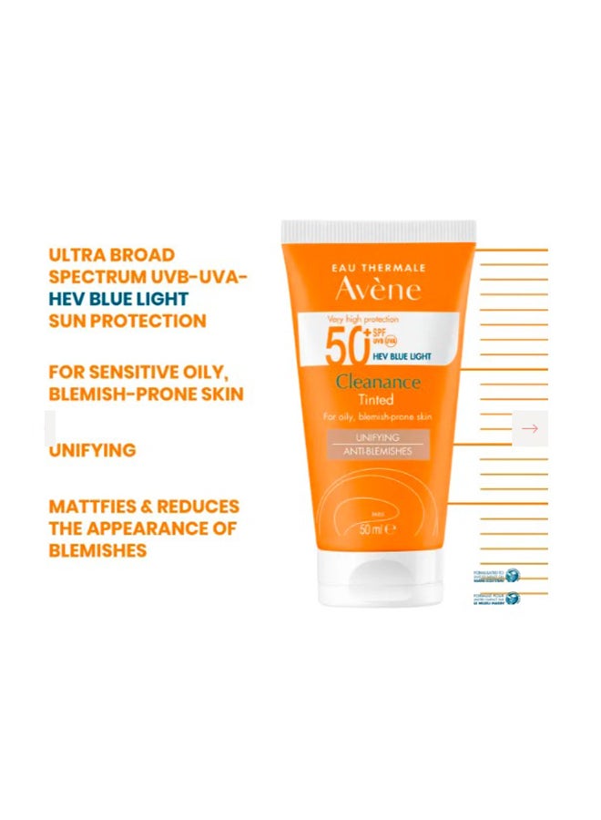 Avene Cleanance Tinted Sun Cream SPF 50+ 50ml - Image 2