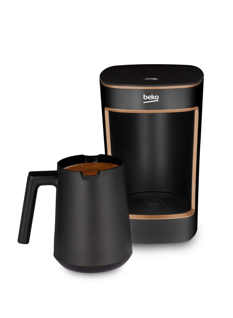 Beko - Turkish Coffee Machine, 5 Cup Capacity, One Touch Control, Foamy Turkish Coffee, Audio Warning System, CookSense2 Technology 650 ml 580 W TKM2341BC Copper and Black - Image 1