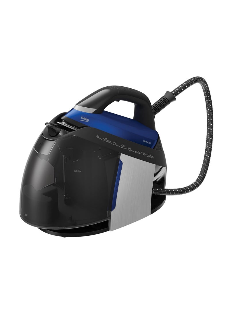 Digital Steam Generator Iron, 1.8L Water Tank, 7.2 Bar Pressure, Anti Drip, Anti Calcium System, Digital Display, Vertical Steam 1.8 L 2800 W SGA8328B ‎Blue