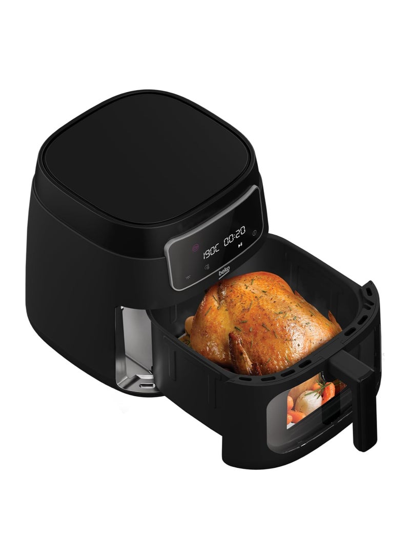 ExpertFry Hot Air Fryer XXL, 7.6 Litre with Window, Touch Control Display, 9 Preset Programs Including Defrost, French Fries, Chicken, Grill, Skewer, Bake, Dehydrate, Roast 7.6 L 1750 W FRL3374B ‎Black - pnsku/N70057589V/45/_/1711083716/5f931cbb-779c-40fd-8f34-616330e56968