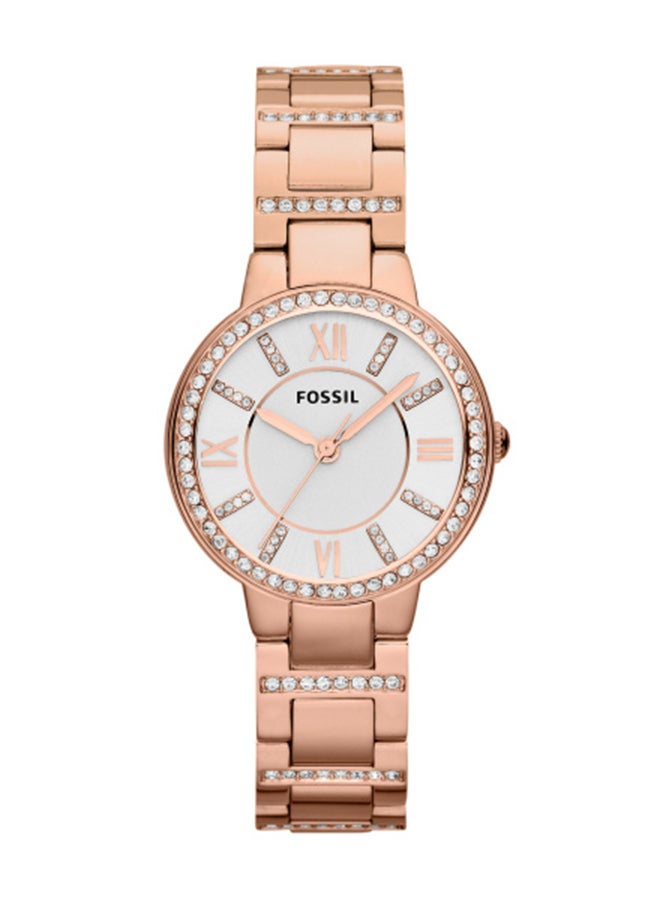 FOSSIL - Women's Analog Round Shape Stainless Steel Wrist Watch ES3284 - 30 Mm - Image 1