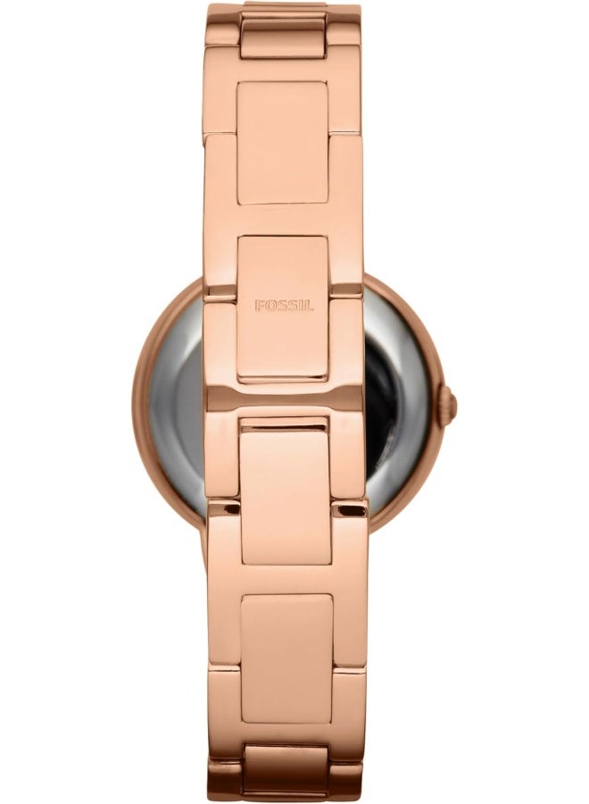 FOSSIL - Women's Analog Round Shape Stainless Steel Wrist Watch ES3284 - 30 Mm - Image 1
