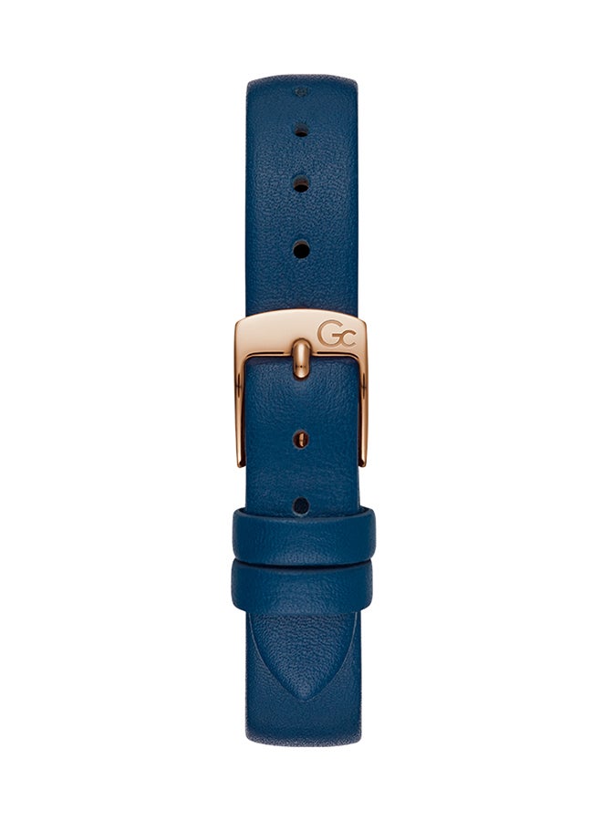 Gc - Women's Analog Round Shape Leather Wrist Watch Y49003L7MF-34Mm - Image 1
