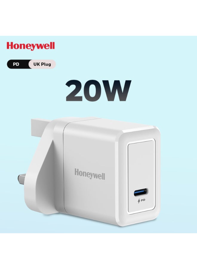 Honeywell Pd 20W Usbc Ultrafast Charger For Iphone 16/15/14/13/12/11 Ipad Google Pixel Samsung Galaxy And Oneplus 3 Yrs Manufacturer Warranty White White  - Image 2