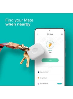 tile Mate 2022 Bluetooth Item Finder, 2 Pack, 60M Finding Range, Works With Alexa And Google Home, iOS And Android Compatible, Find Keys, Remotes And More Black/White  - Image 3