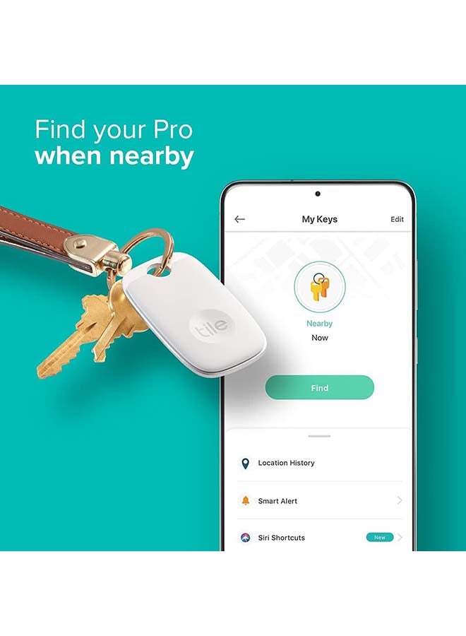 tile Pro 2022 Bluetooth Item Finder, 2 Pack, 120M Finding Range, Works With Alexa And Google Smart Home, iOS And Android Compatible, Find Your Keys, Remotes And More Black/White - Image 3