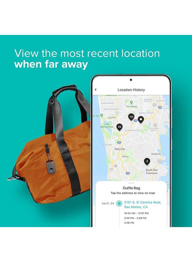 tile Pro 2022 Bluetooth Item Finder, 2 Pack, 120M Finding Range, Works With Alexa And Google Smart Home, iOS And Android Compatible, Find Your Keys, Remotes And More Black/White - Image 4