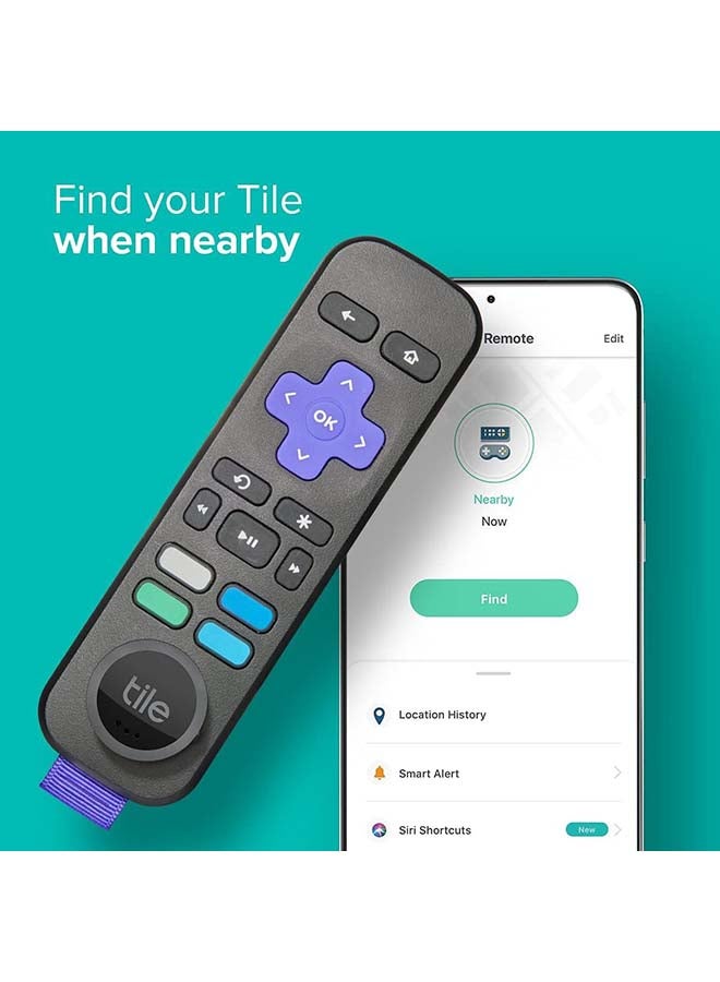 tile - Essentials 2022 Bluetooth Item Finder Set - 4 Pack 2 Black Mates, 1 Slim, 1 Sticker, Works With Alexa And Google Smart Home, iOS And Android Compatible, Find Your Keys, Wallets, Remotes And More Multicolor - Image 1