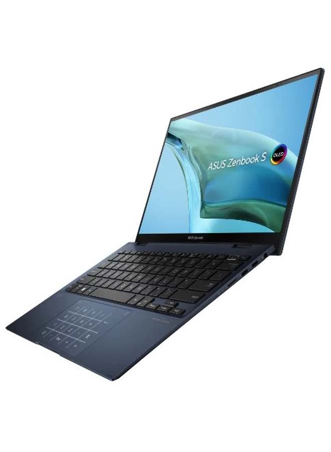 ASUS - ZenBooK S13 Flip Laptop With 13.3-Inch Display, Core i7-1260P Processor/16GB RAM/1TB SSD/Intel Iris XE Graphics/Windows 10 Pro English/Arabic DARK BLUE - Image 1