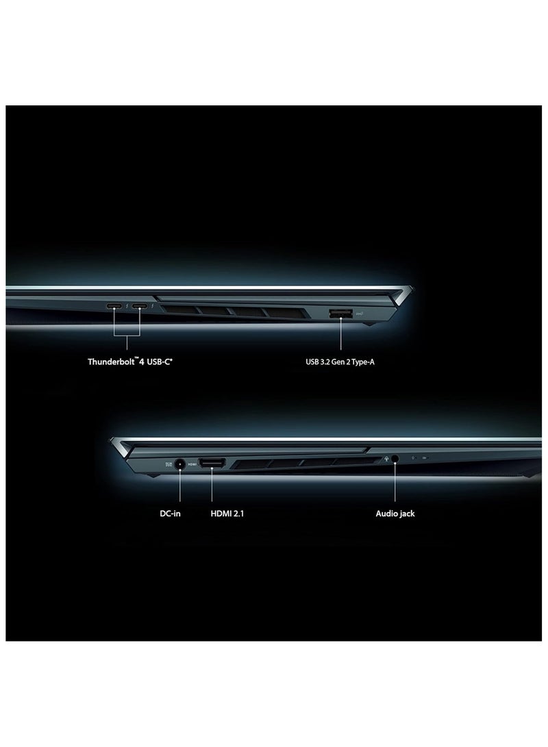 ASUS - Zenbook Pro Duo 15 Laptop With 15.6-Inch Display +14” Screenpad Plus Core i9-12900H Processor/32GB RAM/TB SSD/8GB NVIDIA Geforce RTX 3070Ti Graphics Card/Windows 11 English Calestial Blue - Image 1