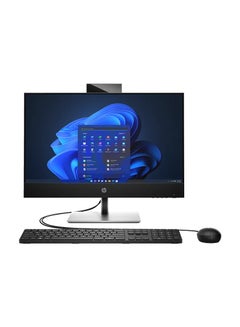 Lenovo HP Pro 440 G9 All-in-One PC With 23.8-inch Full HD Touch Screen IPS, Core i3-12100T Processor/8GB RAM DDR4/256GB SSD/Windows 11 Pro/Intel UHD 730 Graphics With keyboard And Mouse & Adjustable Stand English/Arabic English/Arabic Black  - Image 1