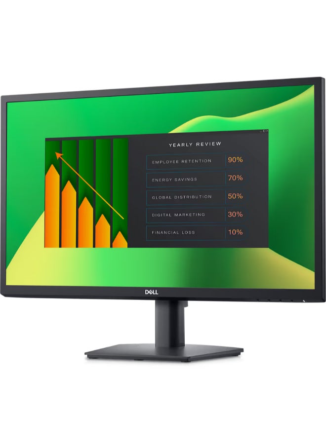 DELL LED Monitor E2423H 24 Inch FHD (1920 x 1080) Monitor, 60Hz, 5ms, VA, VGA & HDMI Black - Image 3