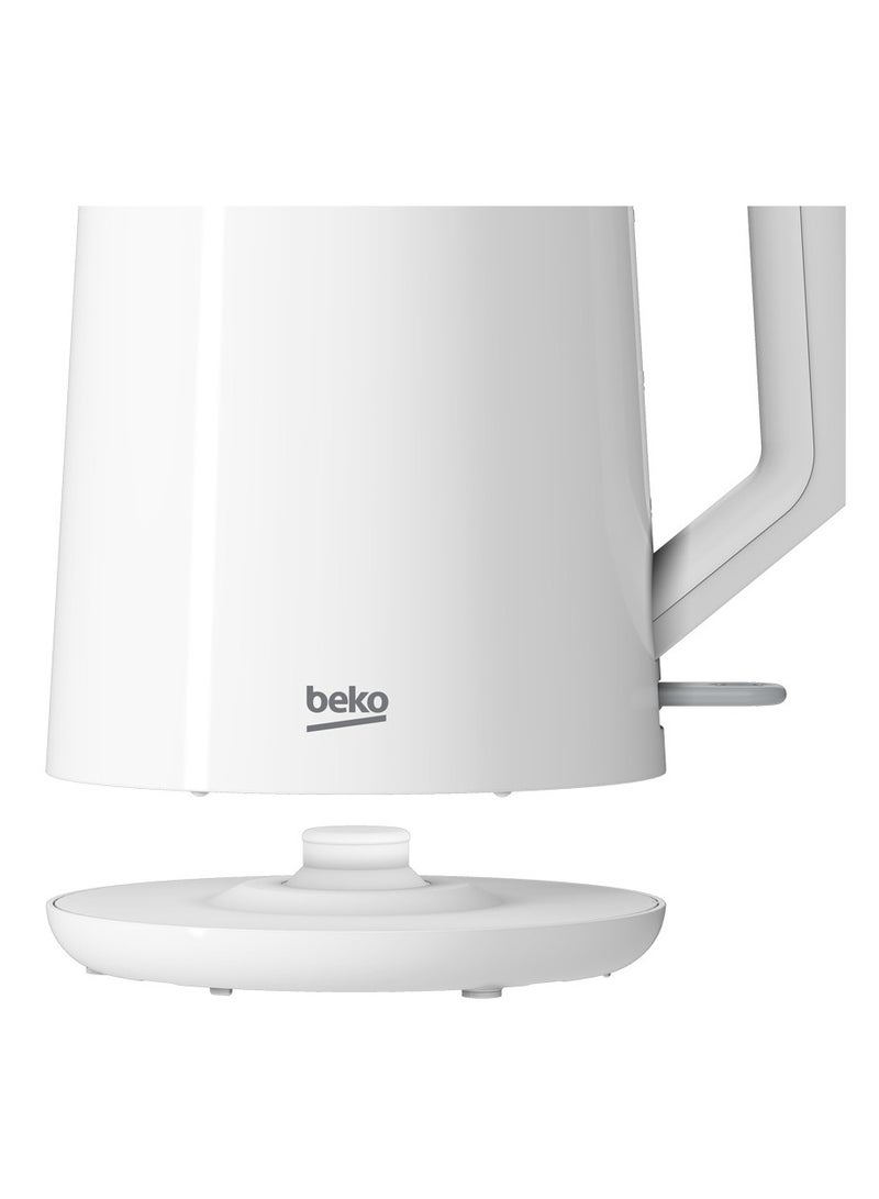 Beko Electric Kettle, LED warning, Heat storage function, Dry-boil Protection, 360 degree rotating base, Wireless use, Auto Shut-off 1.7 L 2200 W WKM4215W White - Image 5