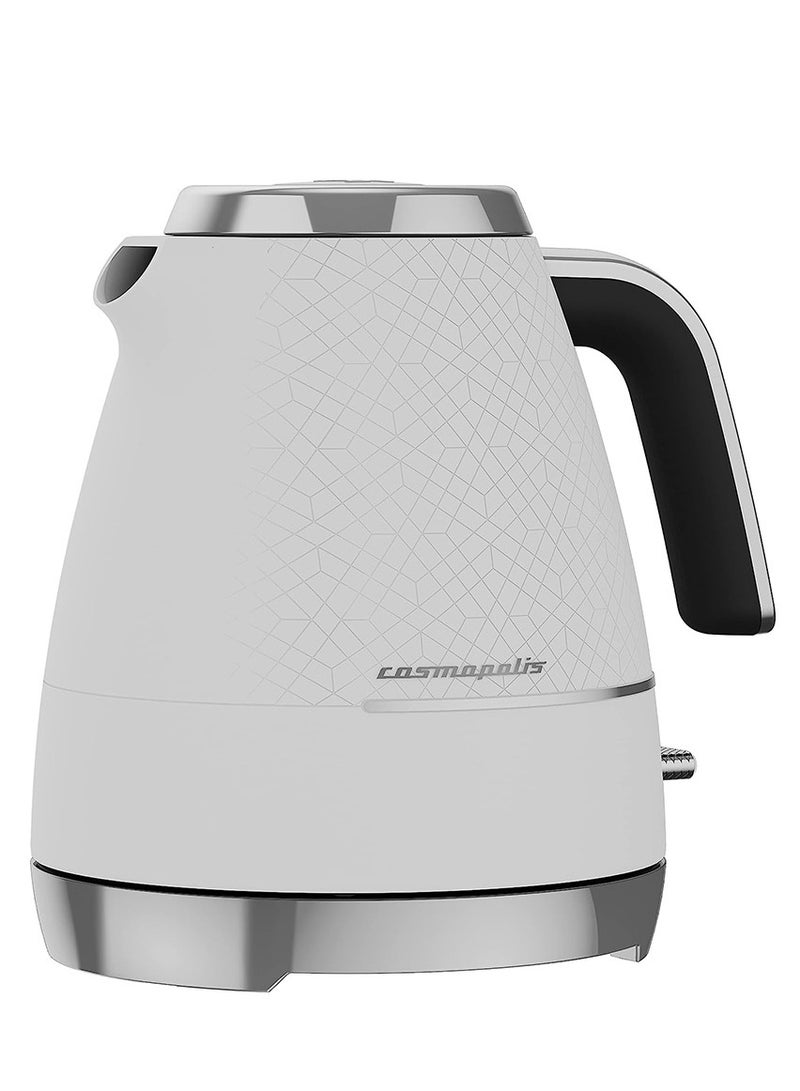 Beko Cosmopolis Electric Kettle, LED warning, Auto-Off, Keep Warm function, Dry-boil Protection, 360 Degree Rotating Base, Wireless Use 1.7 L 3000 W WKM8307CR White & Chrome  - Image 3