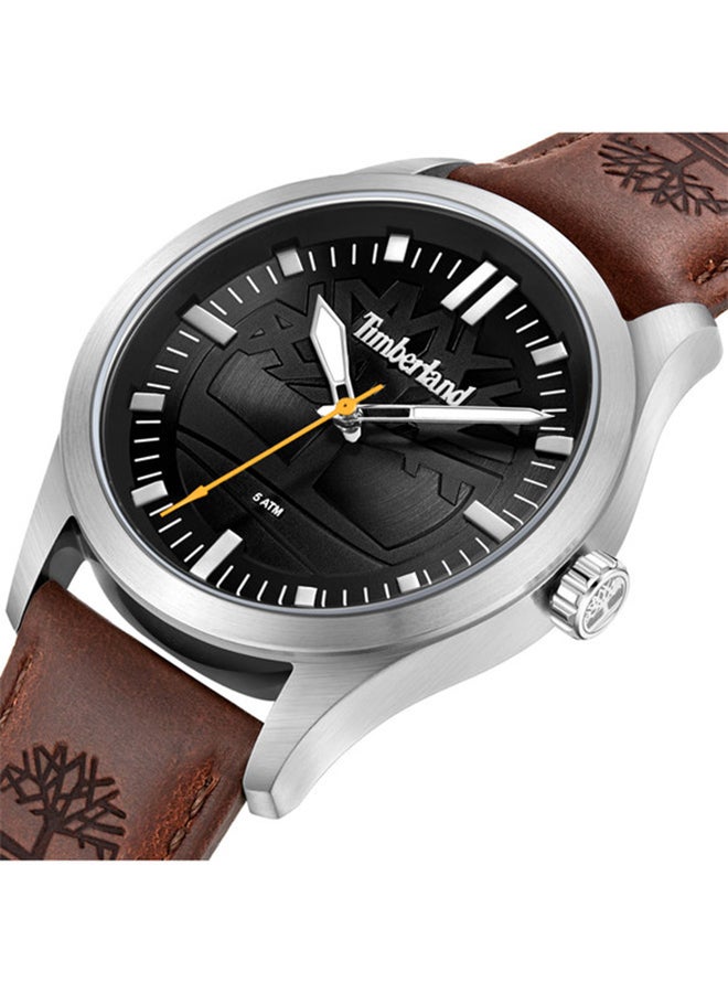Timberland Men's Timberland Rambush Watch With Dark Brown Leather Strap 42MM 5 ATM  - TDWGA0029602  - Image 4