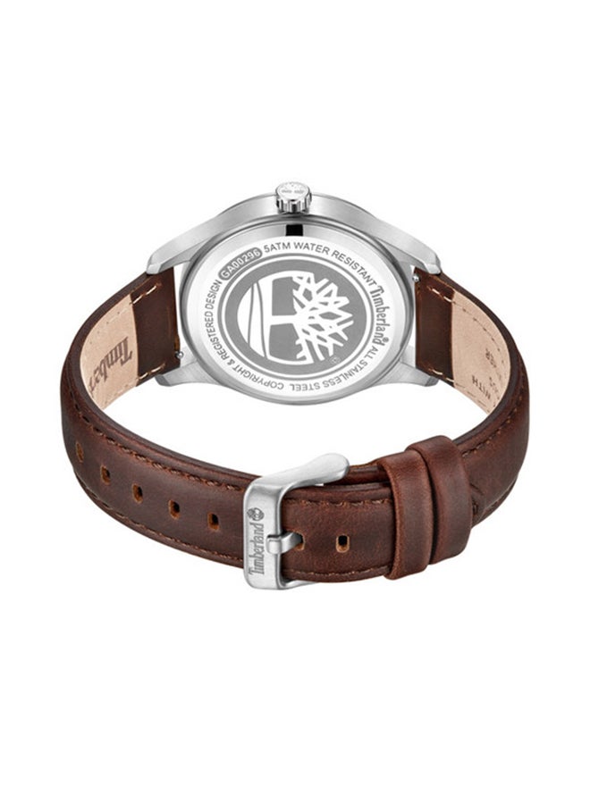 Timberland Men's Timberland Rambush Watch With Dark Brown Leather Strap 42MM 5 ATM  - TDWGA0029602  - Image 3