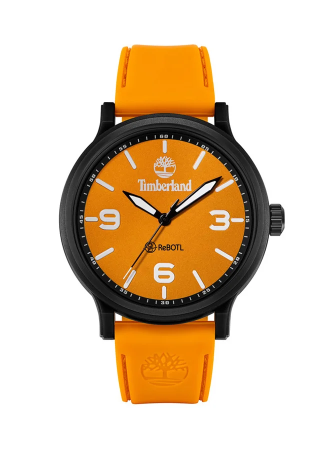 تمبرلاند Driscoll Men's Watch 46mm Analog Orange Dial Orange Silicone Strap