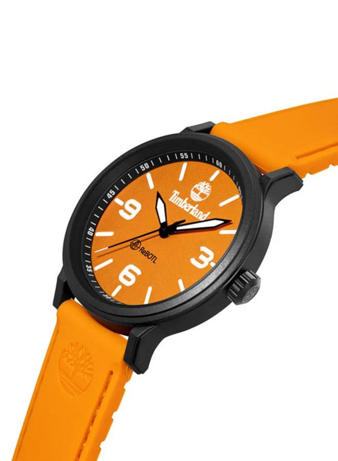 تمبرلاند Driscoll Men's Watch 46mm Analog Orange Dial Orange Silicone Strap