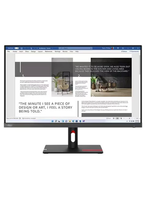 27" LED Monitor Thinkvision S27i-30 - FHD IPS Black