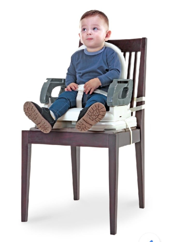 Mastela - Baby Booster Seat & Chair For Toddler - White/Grey - pnsku/N70057760V/45/_/1711099876/d12ee022-90d5-4c6d-8121-d81f67a746e3