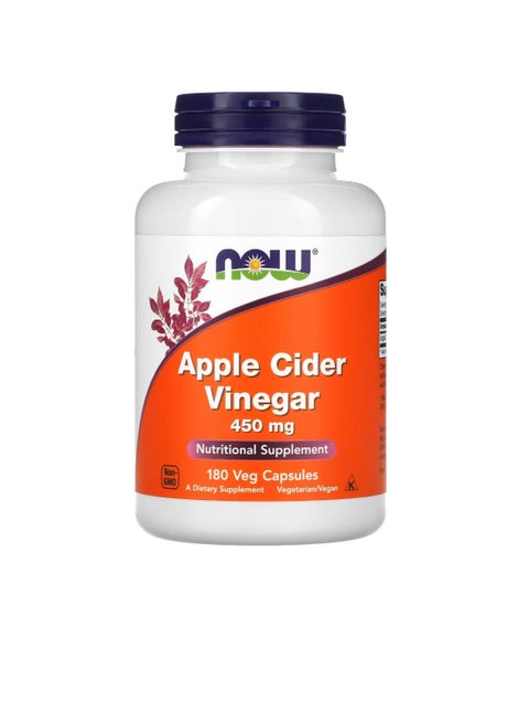 Apple Cider Vinegar 450 mg 180 Veg Capsules